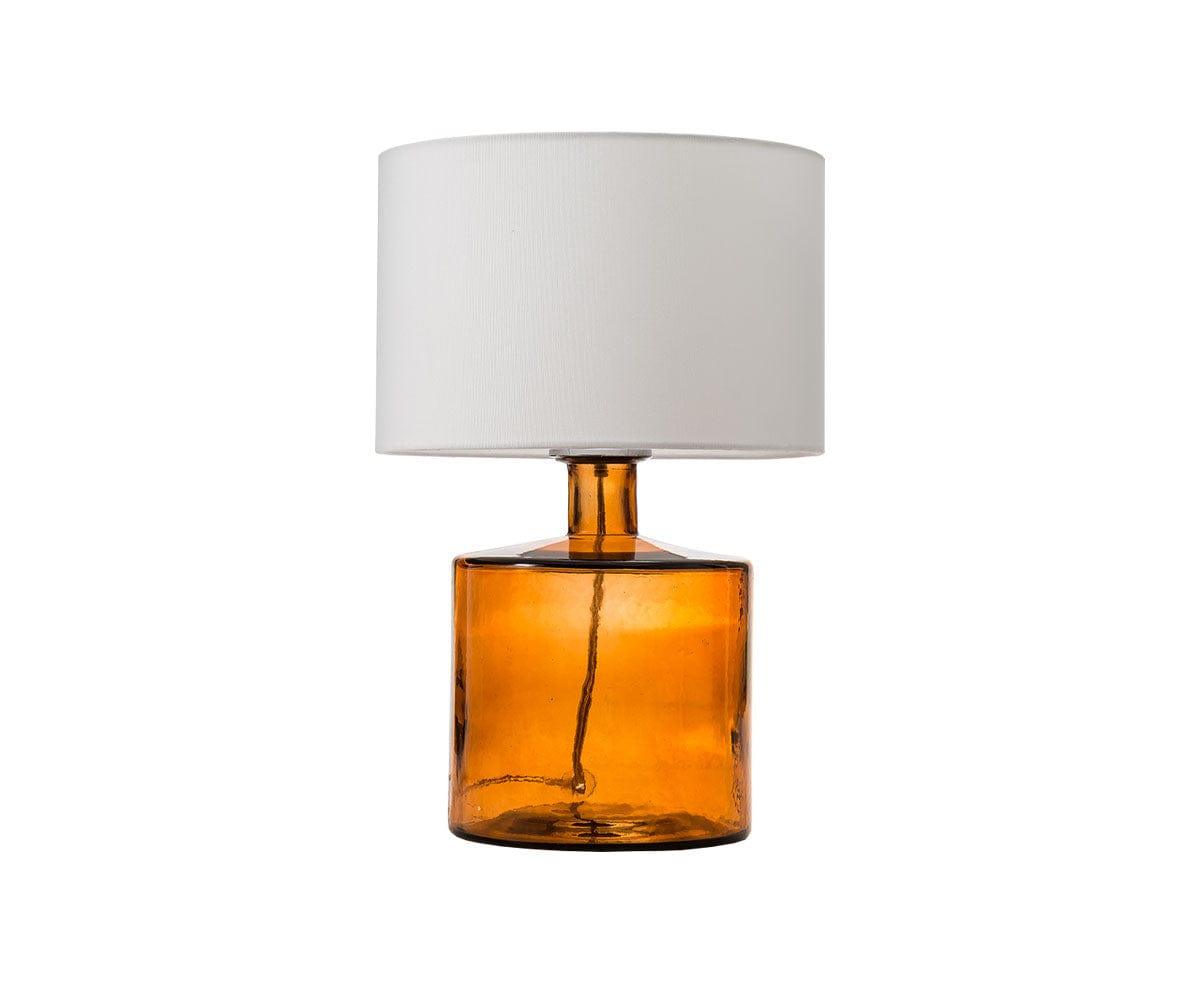 Lampe en verre translucide - Ambre
