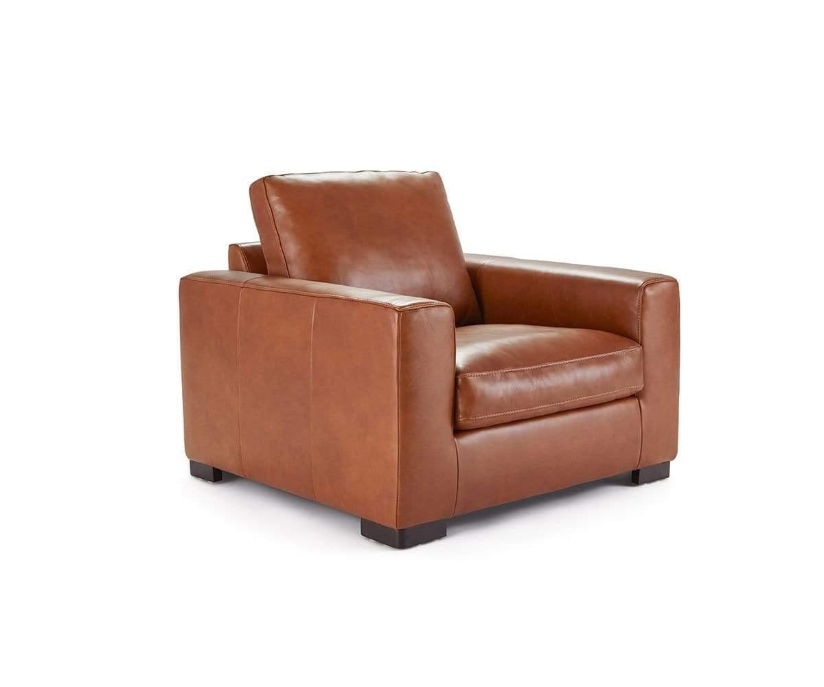 Chaise en cuir Braxten