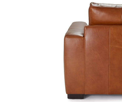 Chaise sectionnelle gauche en cuir Braxten