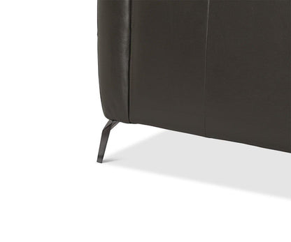 Canapé sectionnel inclinable électrique en cuir Vetali à droite