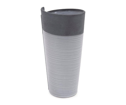 Vase roulé bicolore