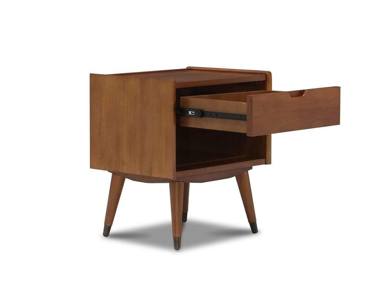 Table de chevet Bolig - Teinte noyer clair