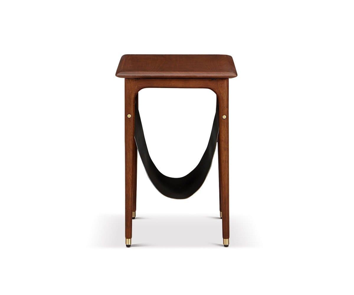 Table d'appoint Hendrick avec étagère suspendue