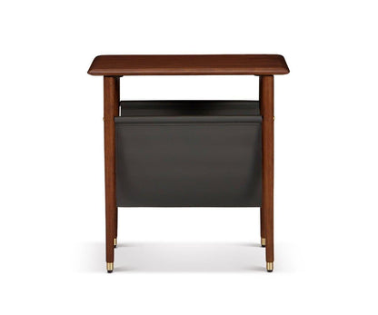 Table d'appoint Hendrick avec étagère suspendue