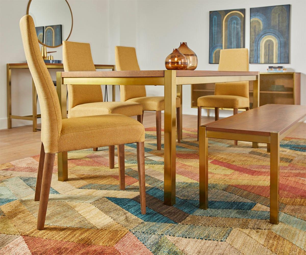 Chaise de salle à manger en tissu Lussa