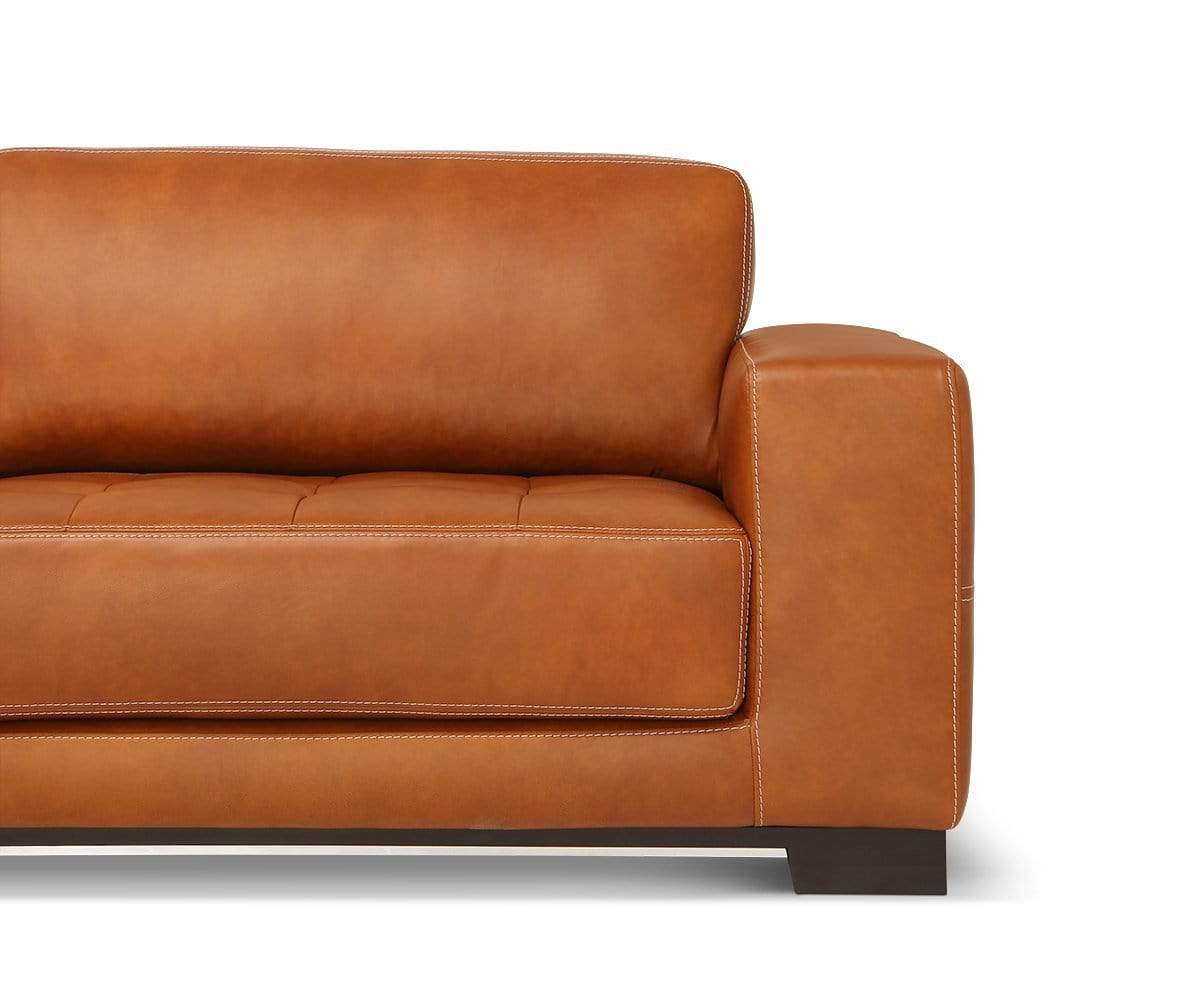 Canapé sectionnel gauche en cuir Andreas