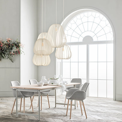 Fauteuil de salle à manger Seed - Rembourré - Piètement en chêne huilé, pigmenté blanc