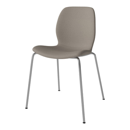Chaise de salle à manger Seed - Rembourrée - Base chromée