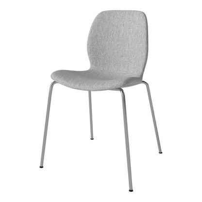 Chaise de salle à manger Seed - Rembourrée - Base chromée