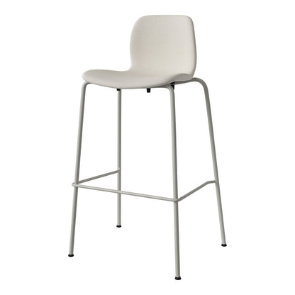 Chaise de bar Seed - Rembourrée - Piètement en acier, laquée gris