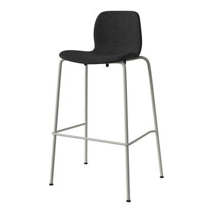 Chaise de bar Seed - Rembourrée - Piètement en acier, laquée gris