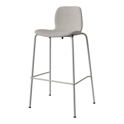 Chaise de bar Seed - Rembourrée - Piètement en acier, laquée gris