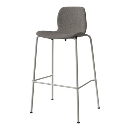 Chaise de bar Seed - Rembourrée - Piètement en acier, laquée gris