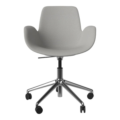 Fauteuil Seed - Rembourré - Piètement 5 branches avec roulettes - Chrome