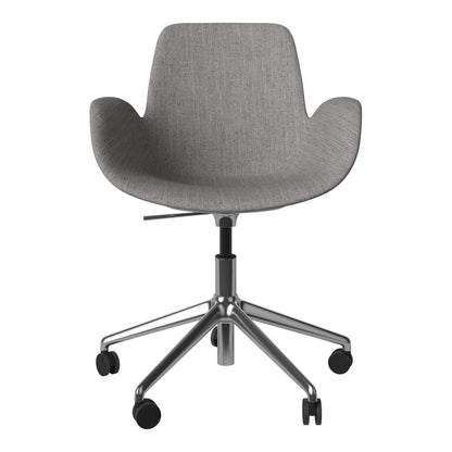 Fauteuil Seed - Rembourré - Piètement 5 branches avec roulettes - Chrome
