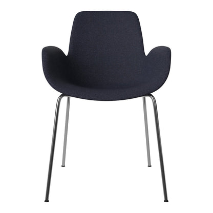 Fauteuil de salle à manger Seed - Rembourré - Base chromée