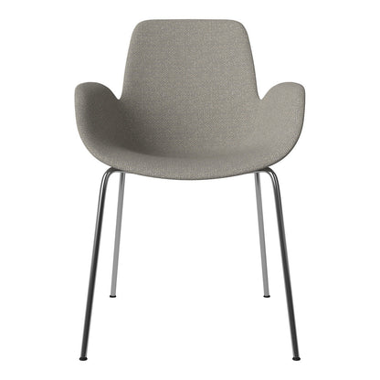 Fauteuil de salle à manger Seed - Rembourré - Base chromée