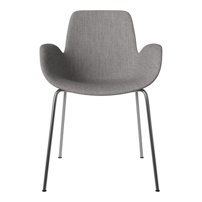Fauteuil de salle à manger Seed - Rembourré - Base chromée