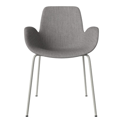 Fauteuil de salle à manger Seed - Rembourré - Piètement en acier, laqué gris