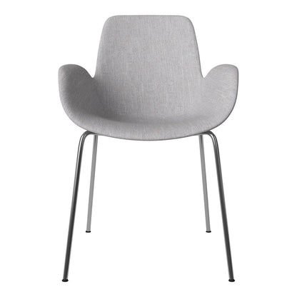 Fauteuil de salle à manger Seed - Rembourré - Base chromée