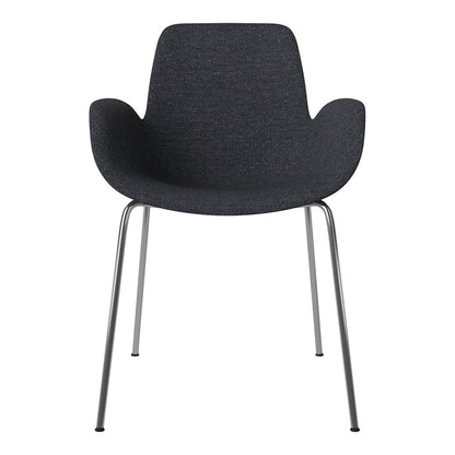 Fauteuil de salle à manger Seed - Rembourré - Base chromée