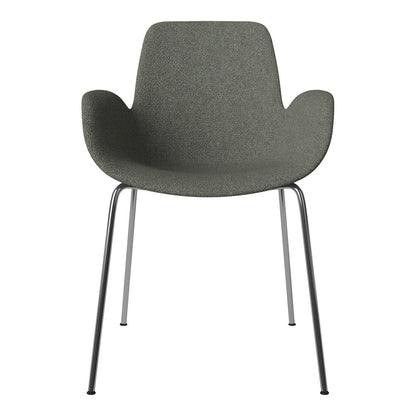 Fauteuil de salle à manger Seed - Rembourré - Base chromée