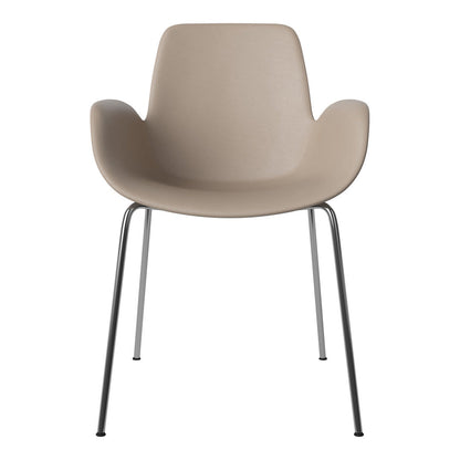 Fauteuil de salle à manger Seed - Rembourré - Base chromée