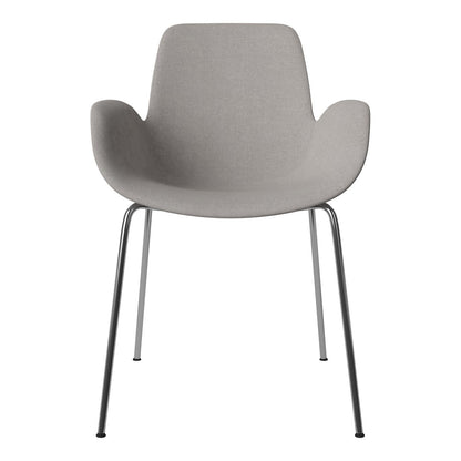 Fauteuil de salle à manger Seed - Rembourré - Base chromée