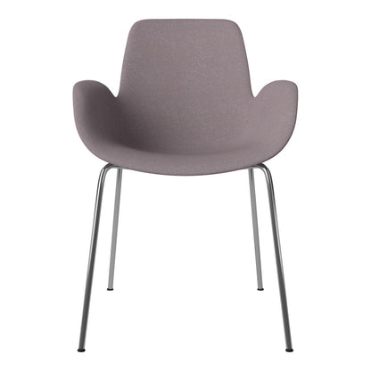 Fauteuil de salle à manger Seed - Rembourré - Base chromée