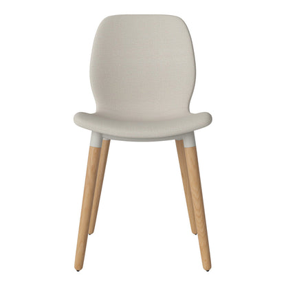 Chaise de salle à manger Seed - Rembourrée - Base en chêne huilé