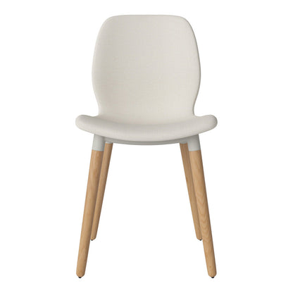 Chaise de salle à manger Seed - Rembourrée - Base en chêne huilé
