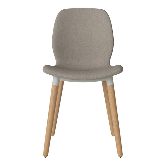 Chaise de salle à manger Seed - Rembourrée - Base en chêne huilé