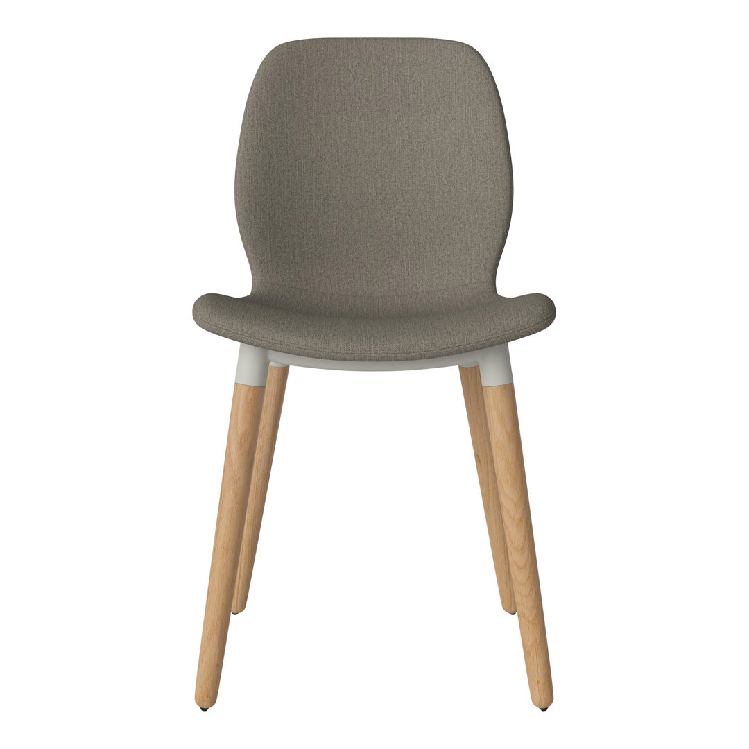 Chaise de salle à manger Seed - Rembourrée - Base en chêne huilé