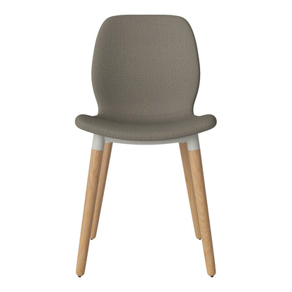 Chaise de salle à manger Seed - Rembourrée - Base en chêne huilé
