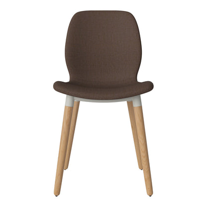 Chaise de salle à manger Seed - Rembourrée - Base en chêne huilé