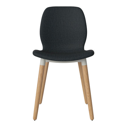 Chaise de salle à manger Seed - Rembourrée - Base en chêne huilé