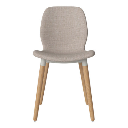 Chaise de salle à manger Seed - Rembourrée - Base en chêne huilé