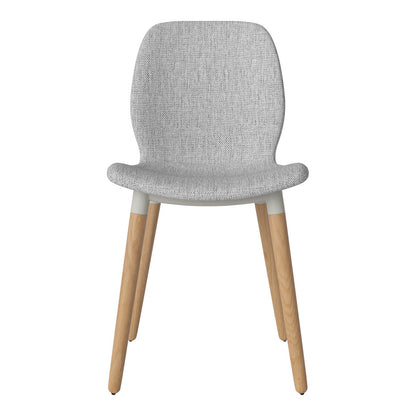 Chaise de salle à manger Seed - Rembourrée - Base en chêne huilé