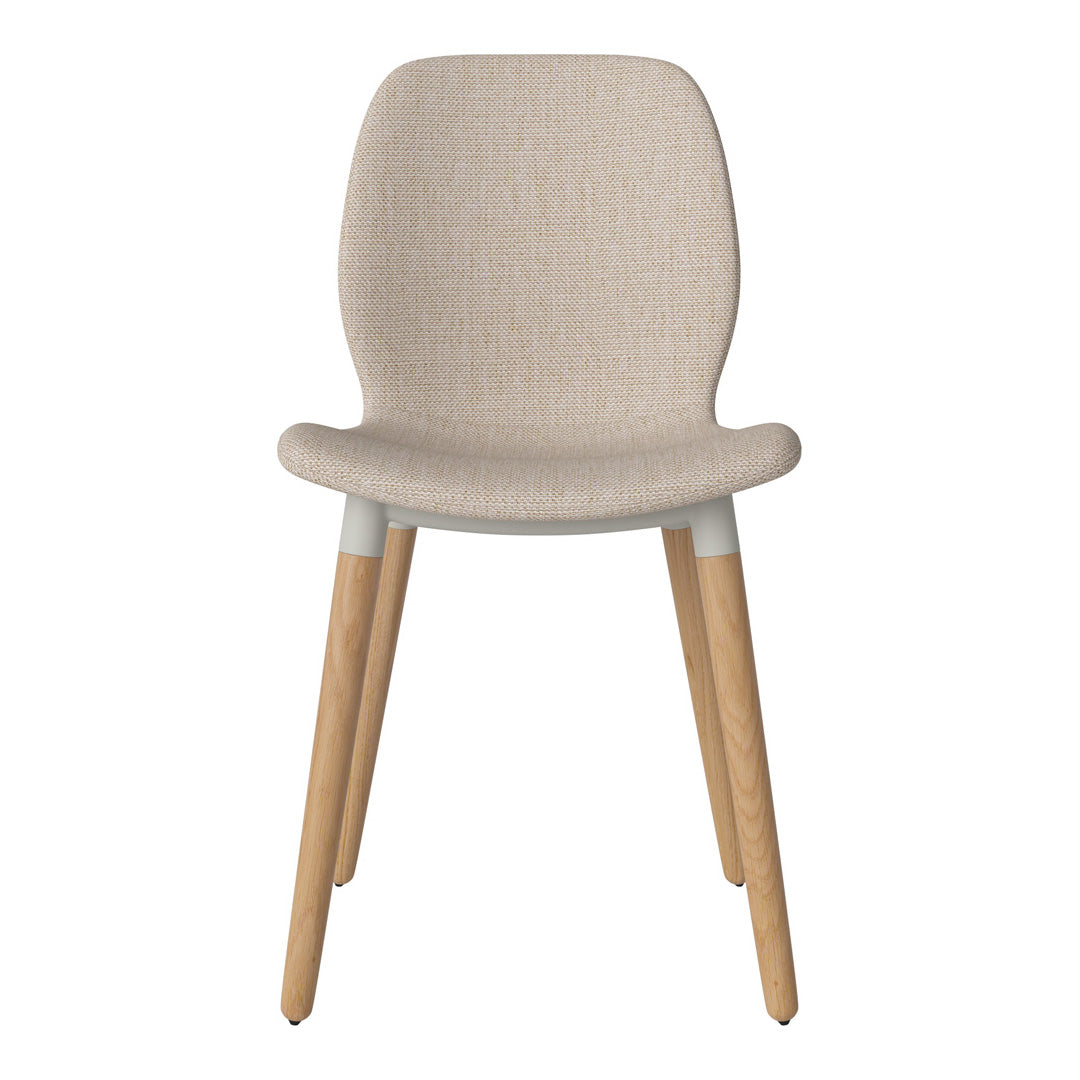 Chaise de salle à manger Seed - Rembourrée - Base en chêne huilé