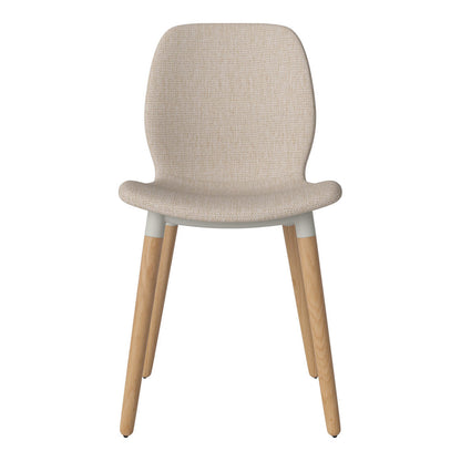Chaise de salle à manger Seed - Rembourrée - Base en chêne huilé