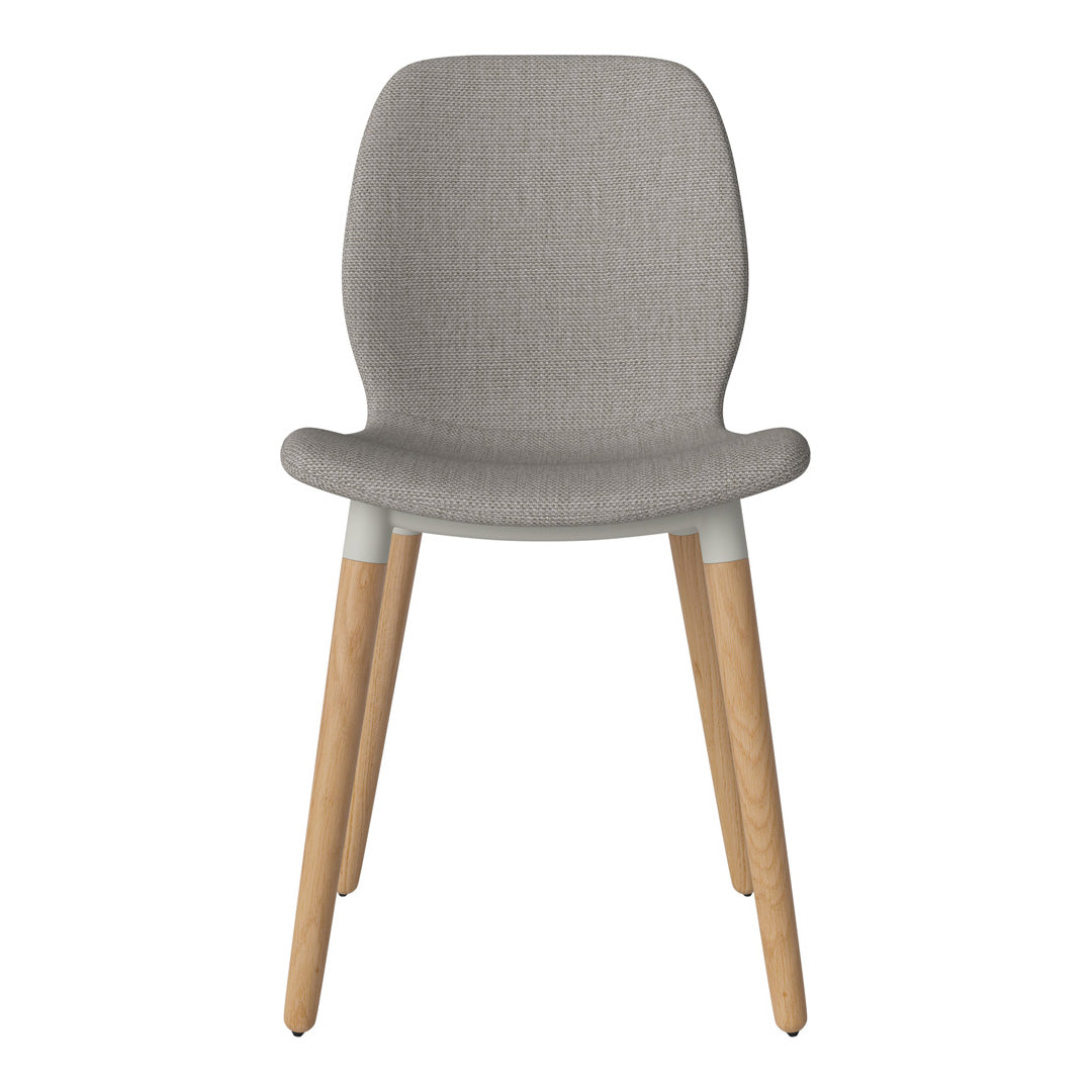 Chaise de salle à manger Seed - Rembourrée - Base en chêne huilé
