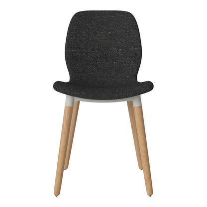 Chaise de salle à manger Seed - Rembourrée - Base en chêne huilé