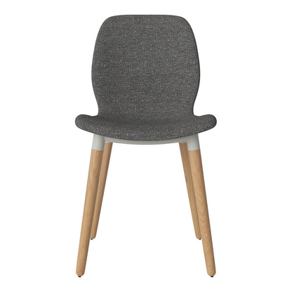 Chaise de salle à manger Seed - Rembourrée - Base en chêne huilé