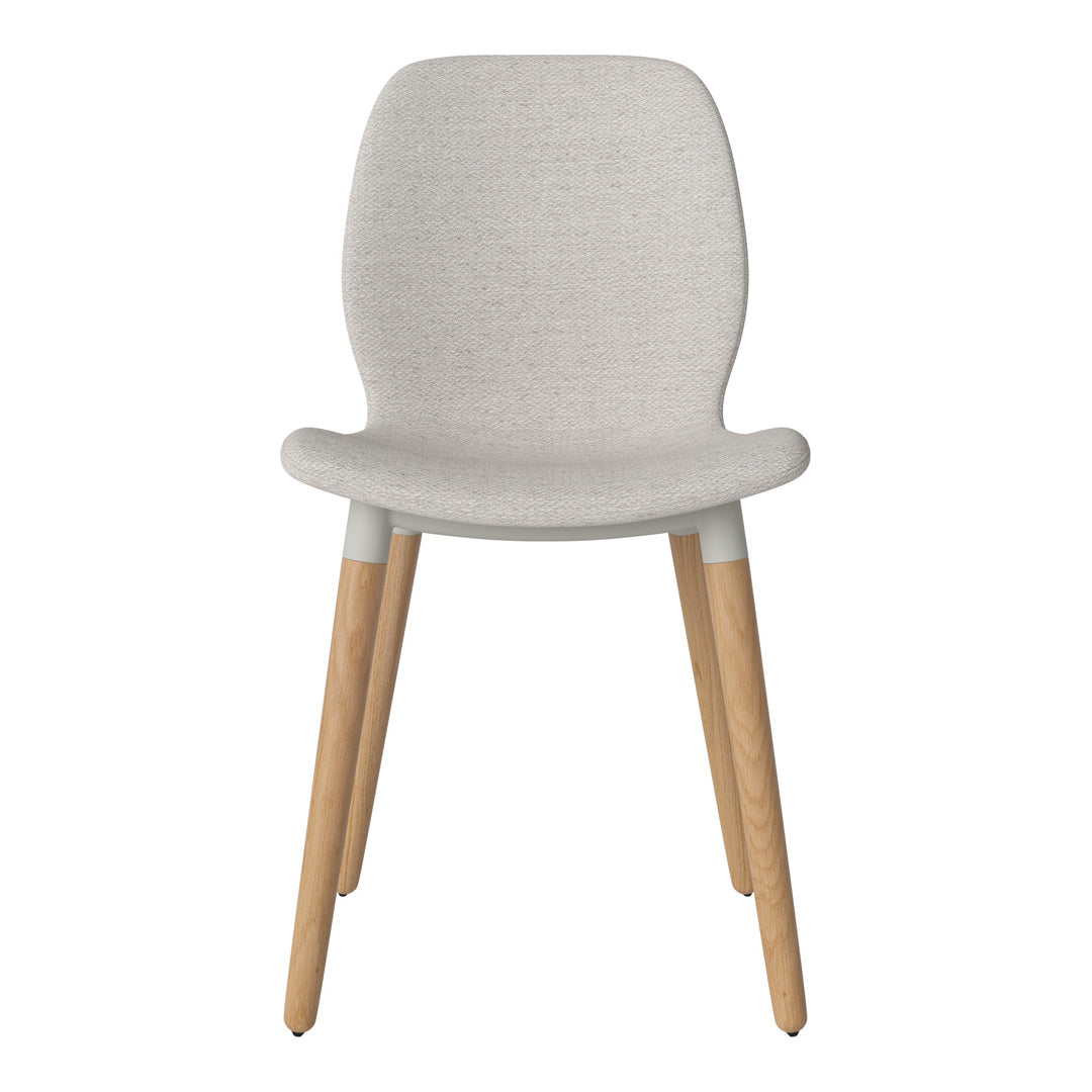 Chaise de salle à manger Seed - Rembourrée - Base en chêne huilé