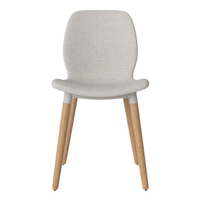 Chaise de salle à manger Seed - Rembourrée - Base en chêne huilé