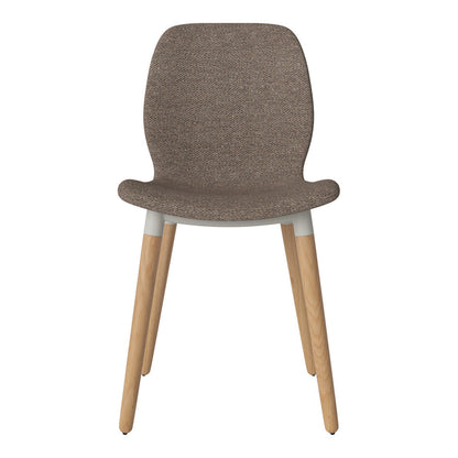 Chaise de salle à manger Seed - Rembourrée - Base en chêne huilé