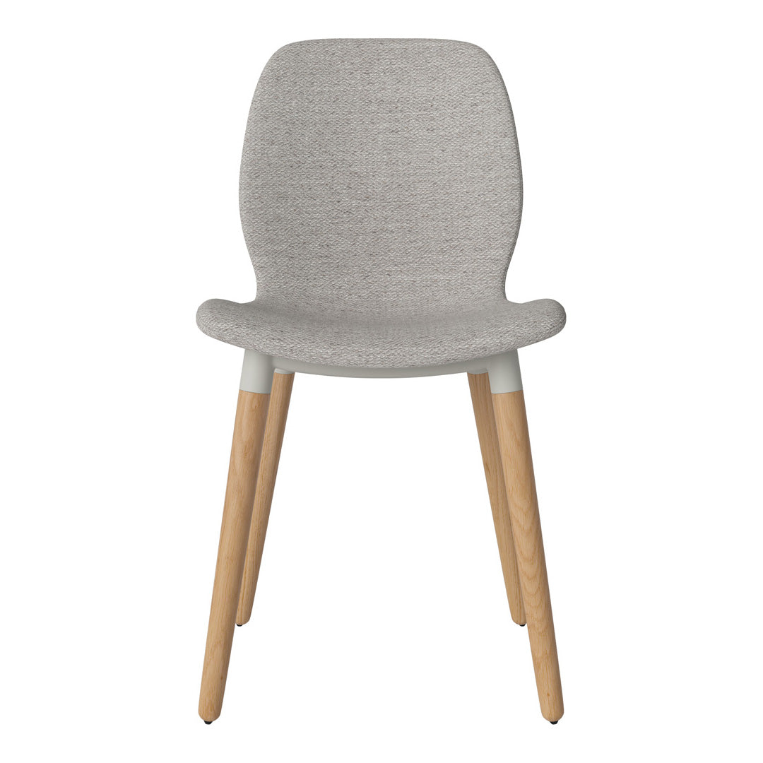 Chaise de salle à manger Seed - Rembourrée - Base en chêne huilé
