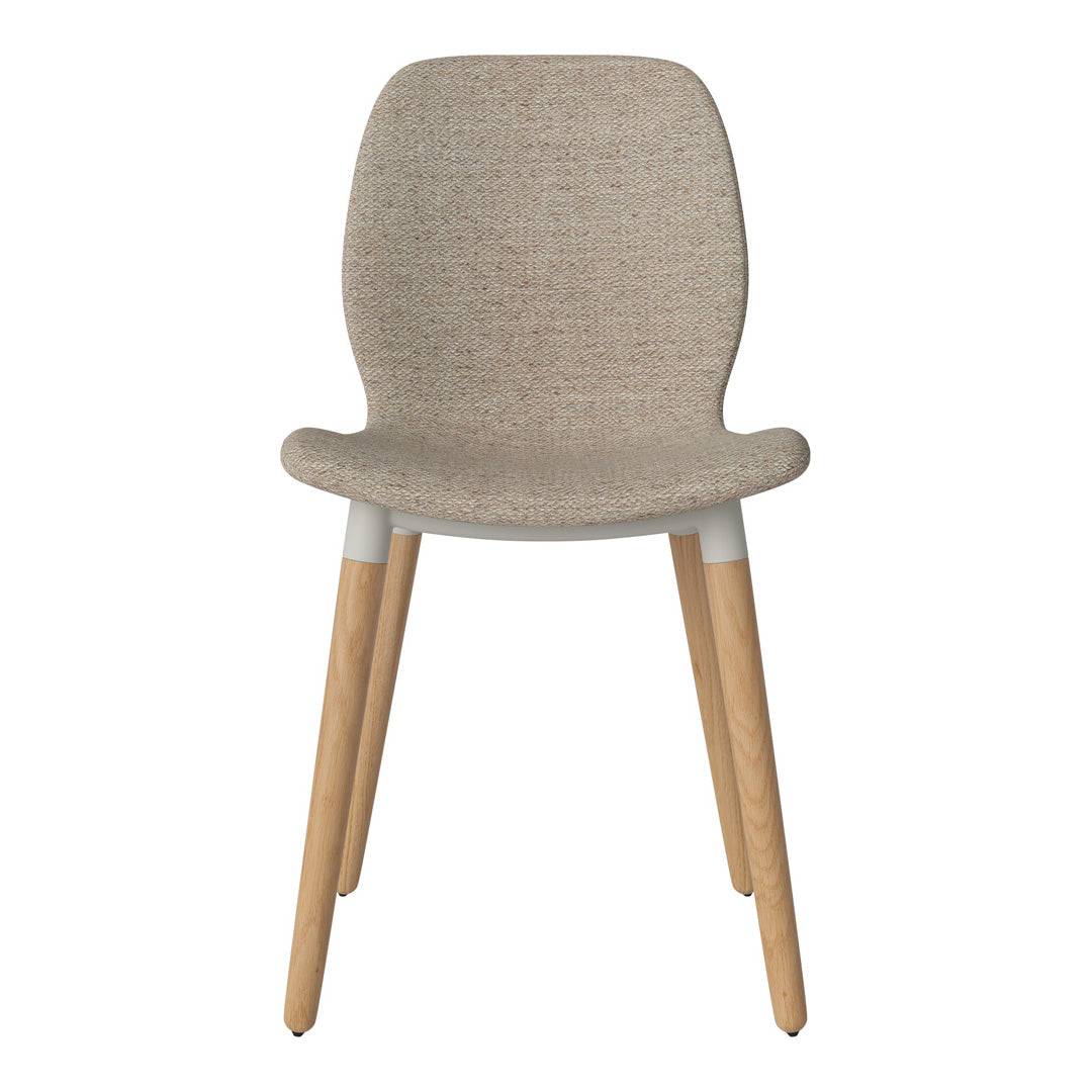 Chaise de salle à manger Seed - Rembourrée - Base en chêne huilé
