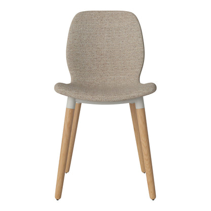 Chaise de salle à manger Seed - Rembourrée - Base en chêne huilé