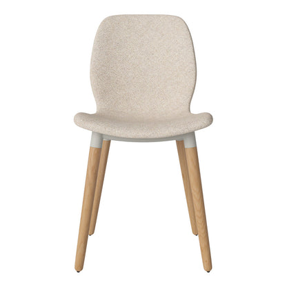 Chaise de salle à manger Seed - Rembourrée - Base en chêne huilé